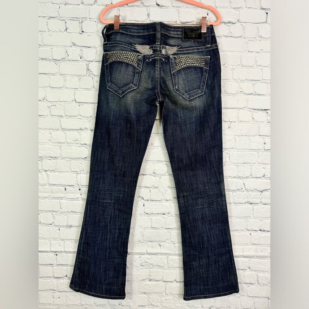 *ROBIN'S JEANS Swarovski Crystal Pockets Size 31 NEW*